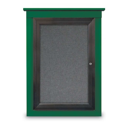United Visual Products Sliding Glass Enclosed Letterboard, 96"x4 UV9009ACS-BLACK-GREY